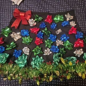 GAP Black Skirt with Colorful Bow Embellishments